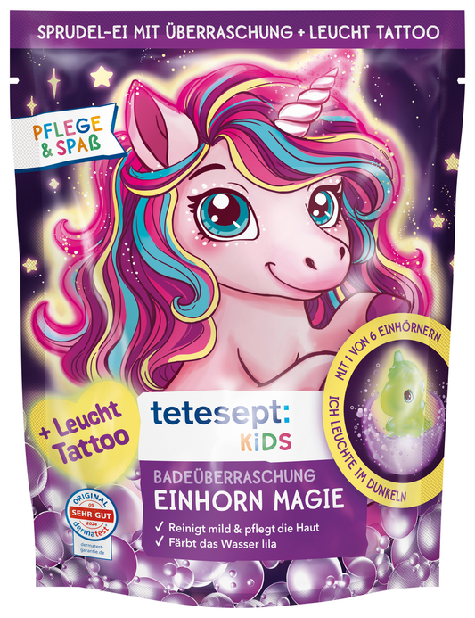 Badeüberraschung Einhorn Magie