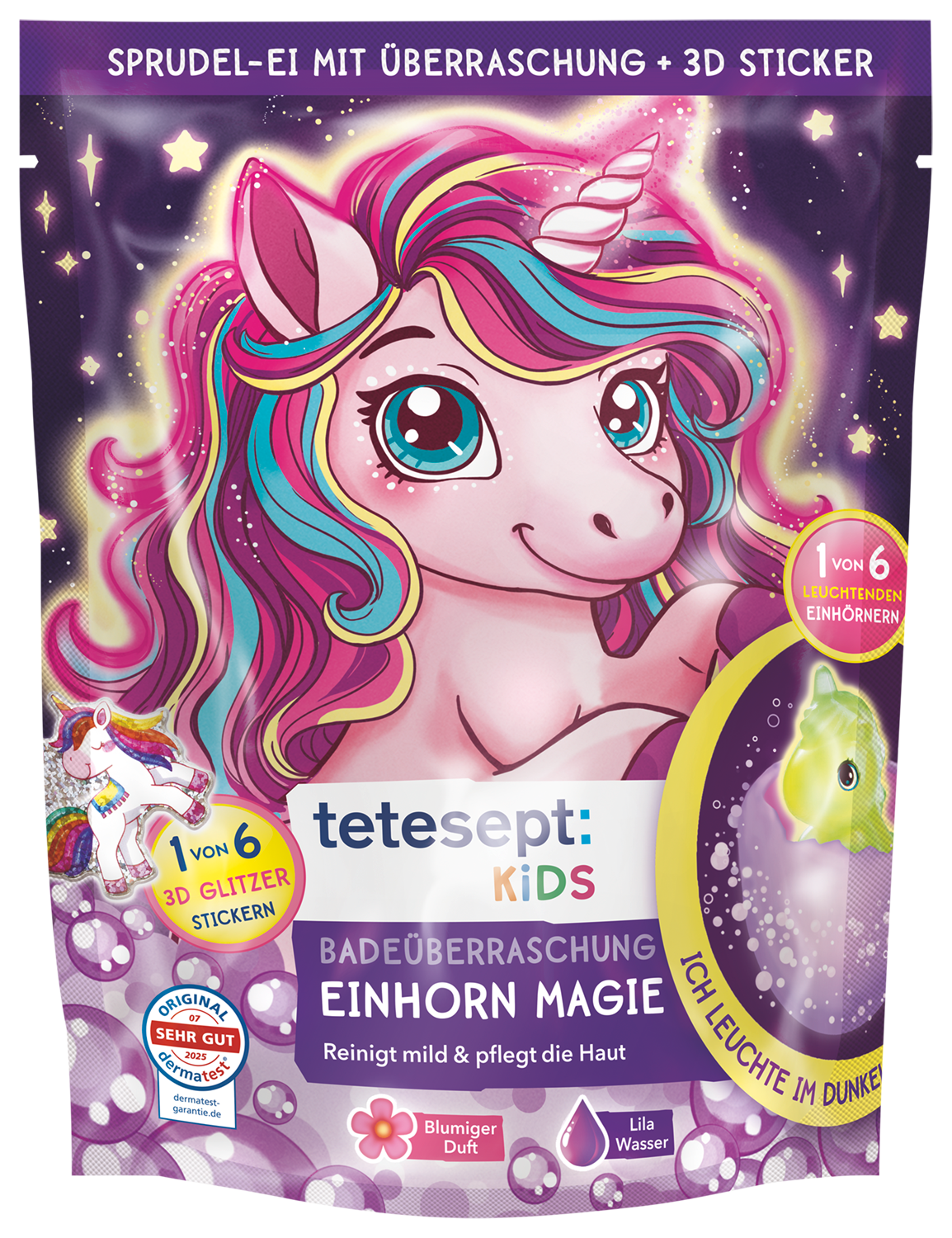Badeüberraschung Einhorn Magie