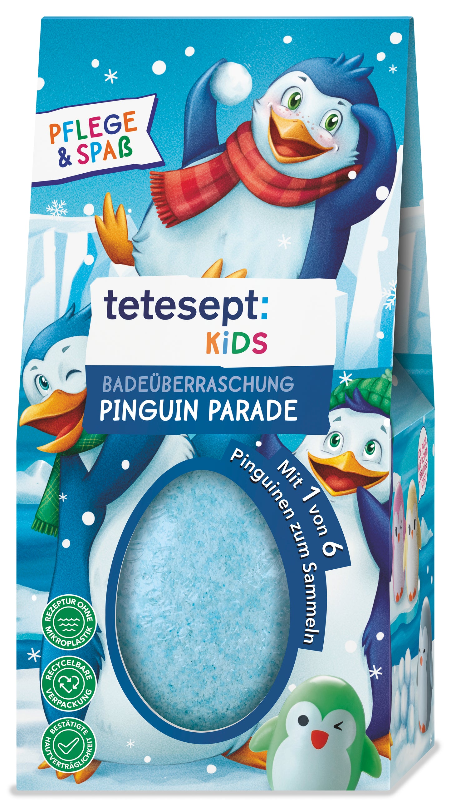 Badeüberraschung Pinguin Parade