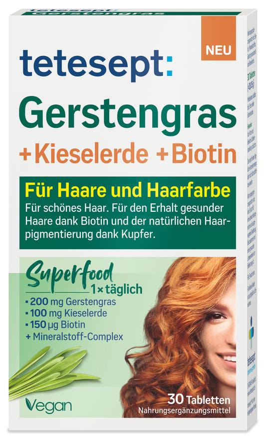 Gerstengras + Kieselerde + Biotin