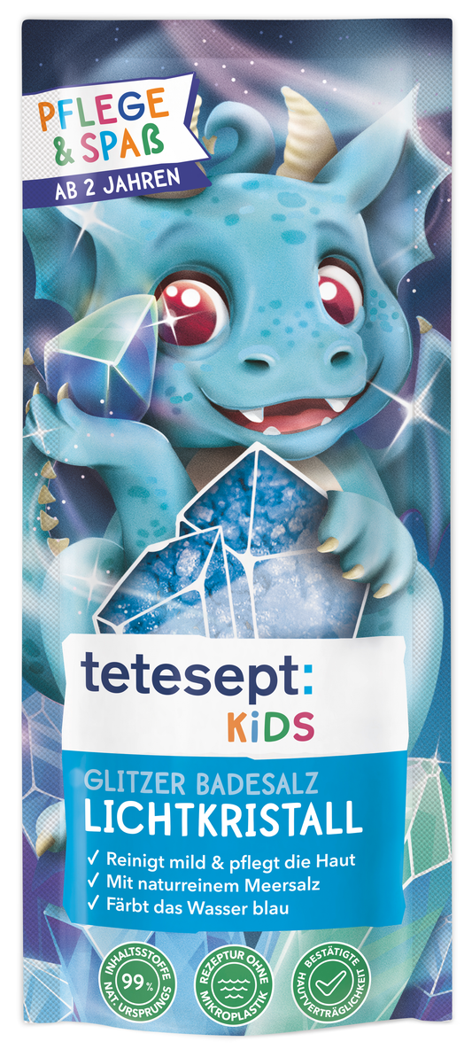 Glitzer Badesalz Lichtkristall