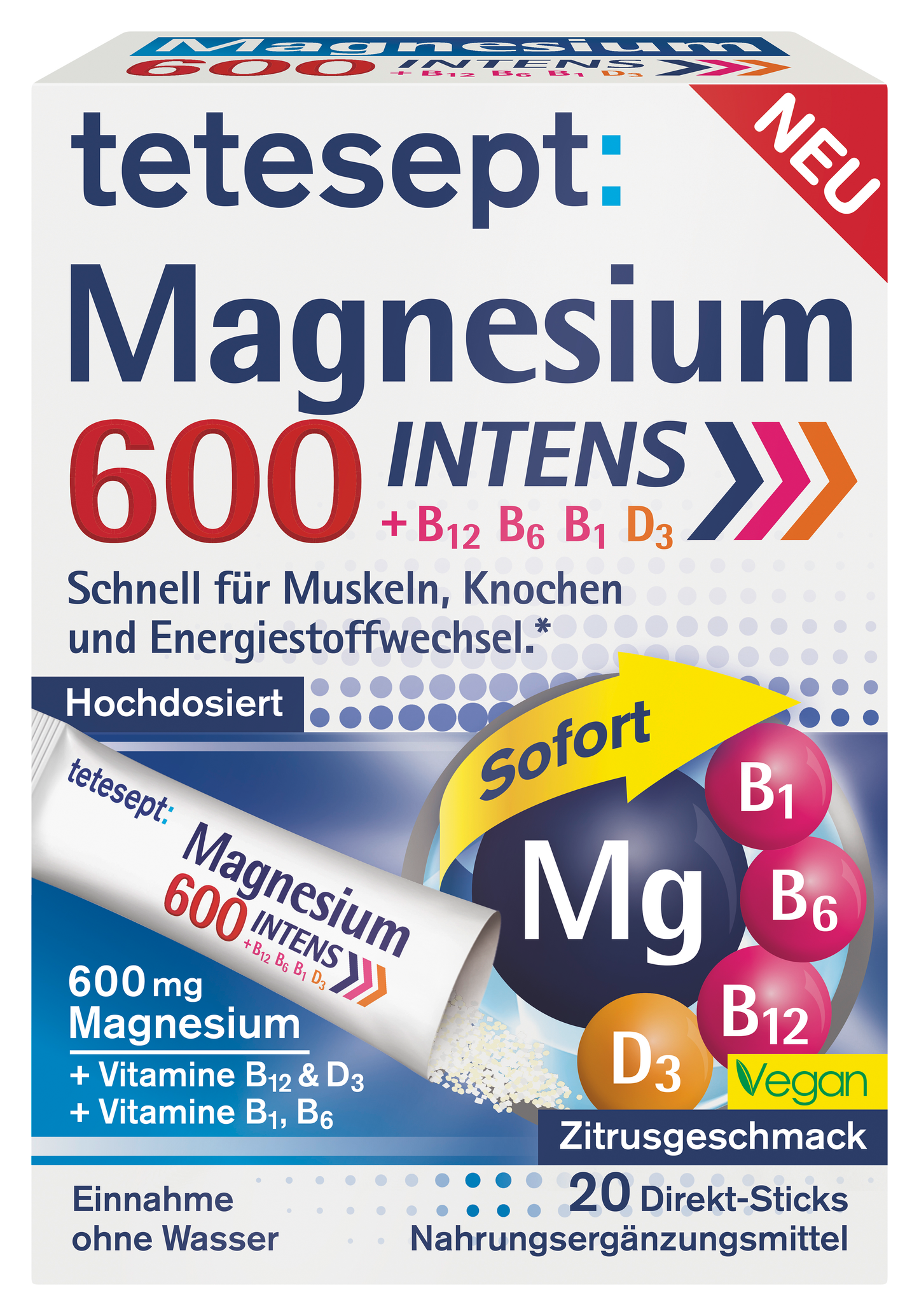 Magnesium 600 Intens Direkt Stick
