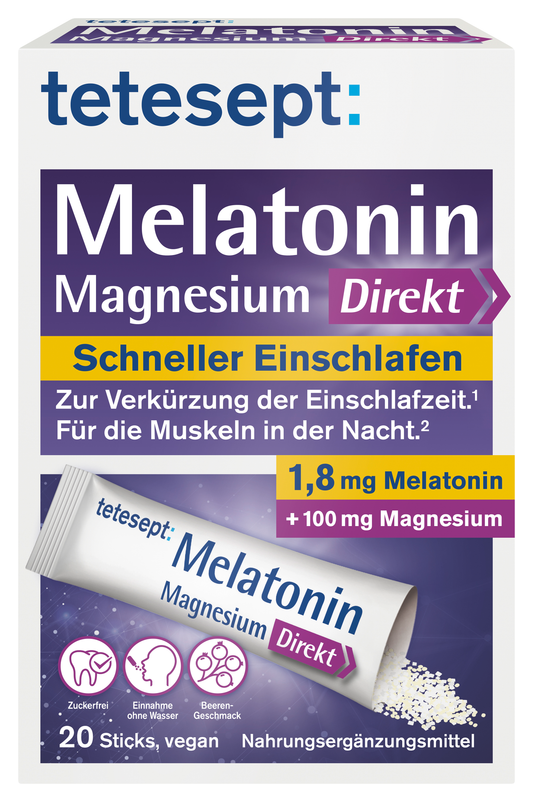 Melatonin + Magnesium Direkt Sticks