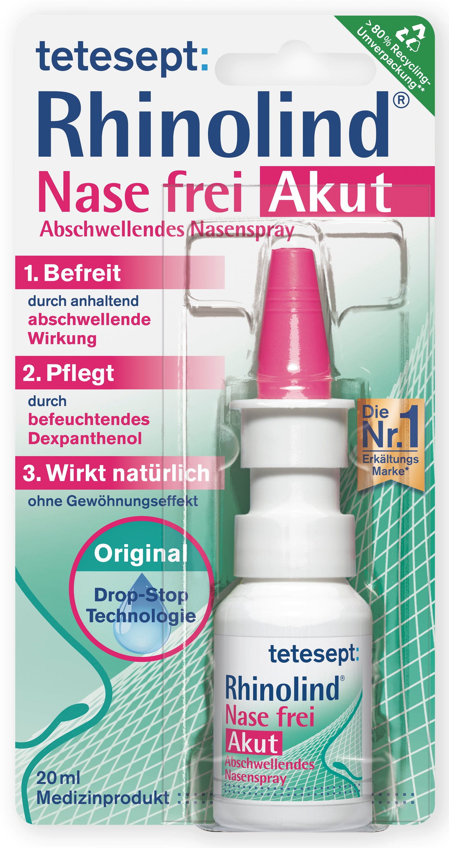 Rhinolind® Nase frei Akut Abschwellendes Nasenspray