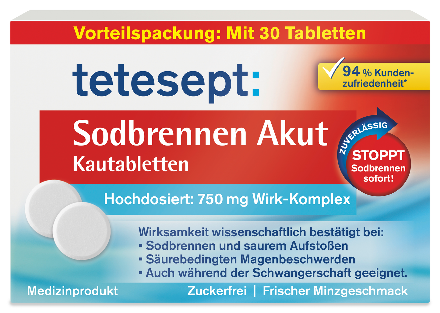 Sodbrennen Akut Kautabletten 30 Stk.