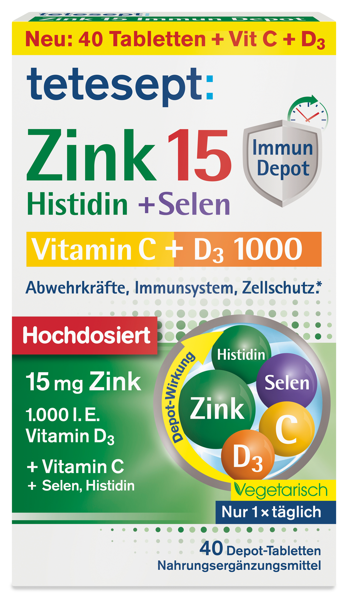 Zink 15 Immun Depot Tabletten