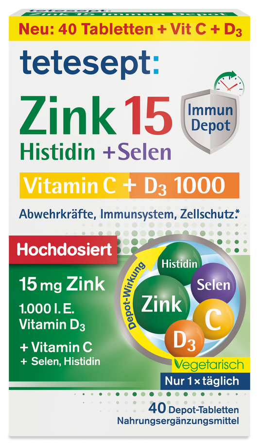 Zink 15 Immun Depot Tabletten