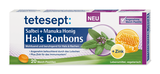 Hals Bonbons Salbei + Manuka Honig