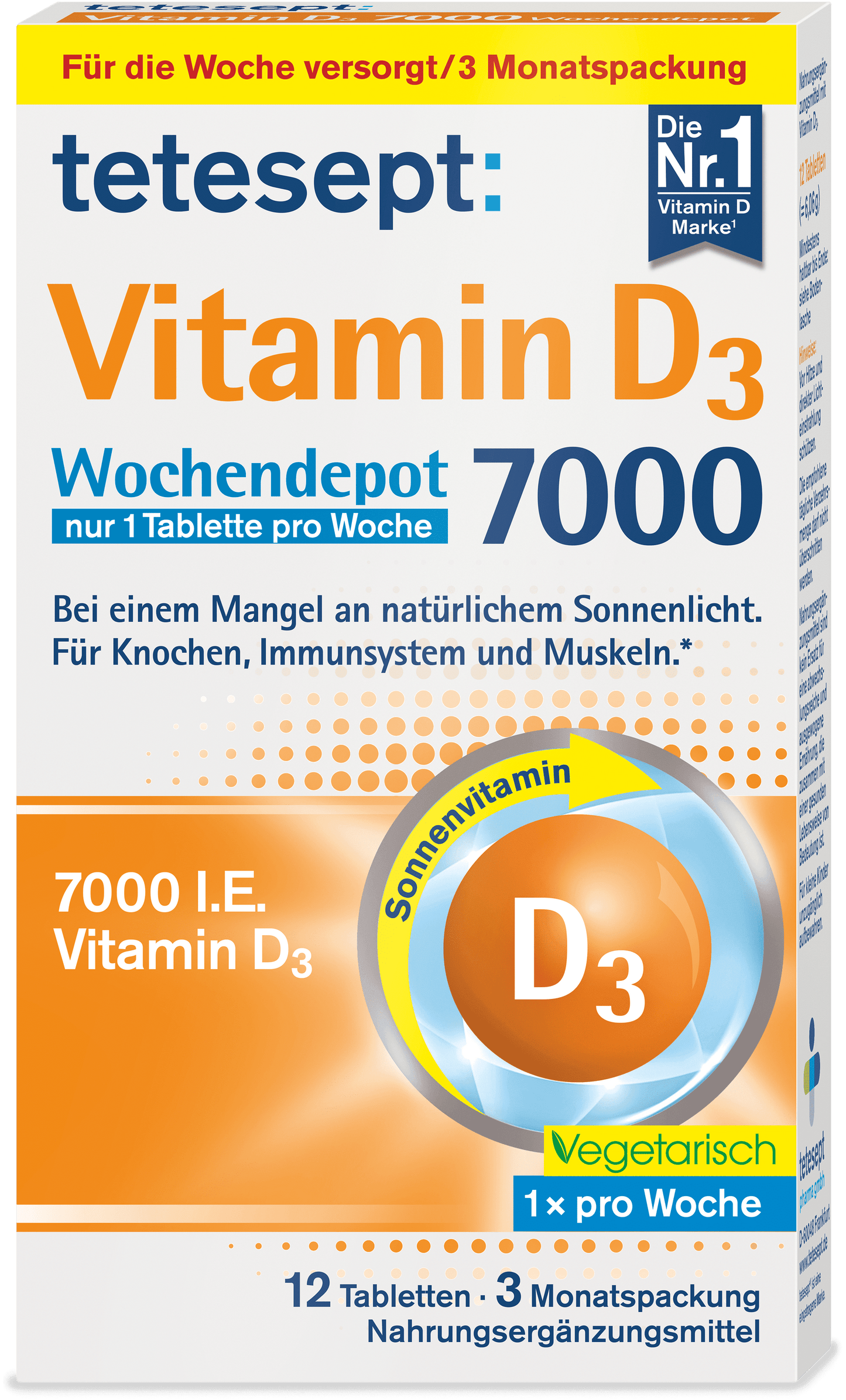 Vitamin D3 7000 Wochendepot