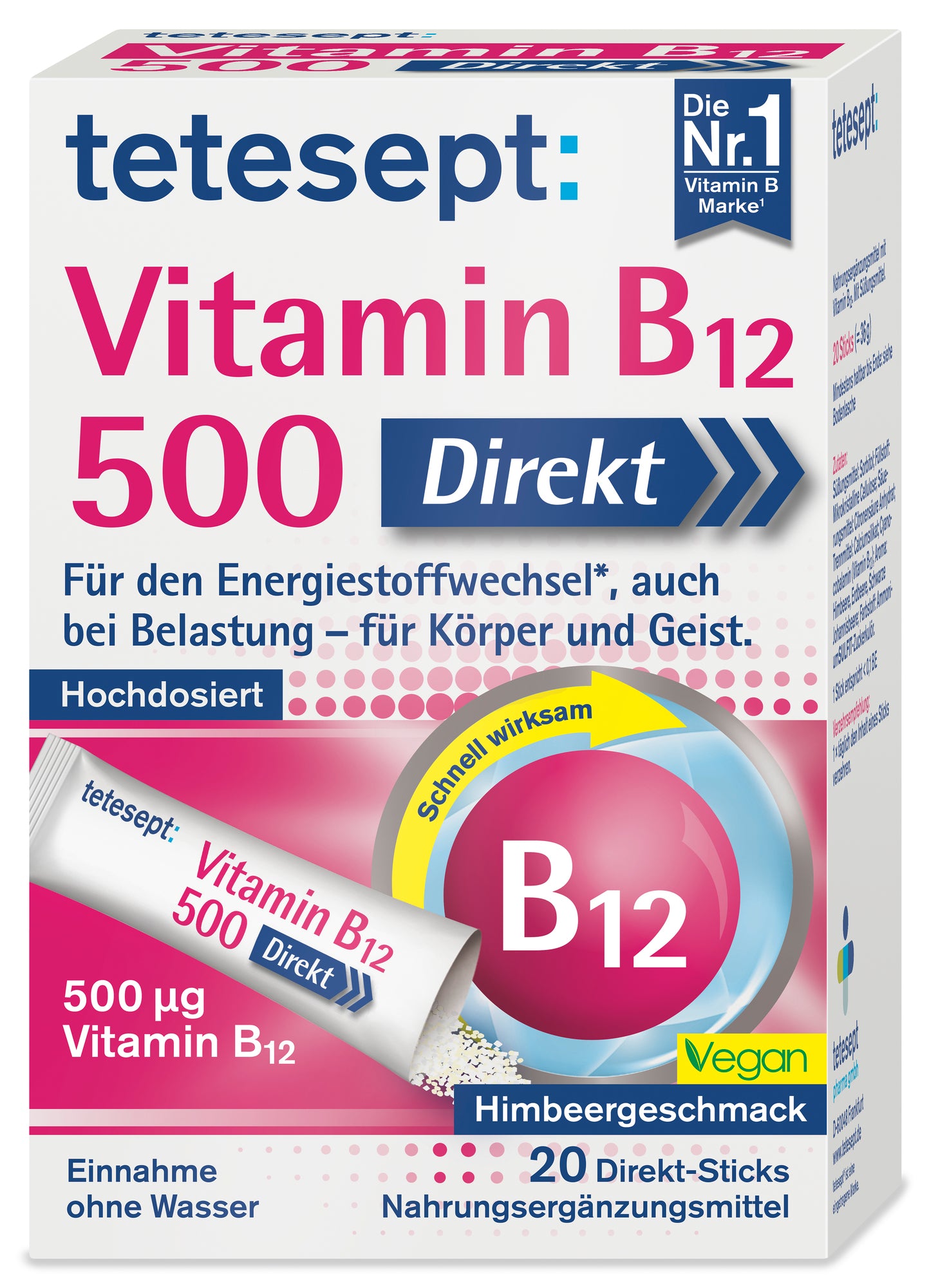 Vitamin B12 500 Direkt Sticks