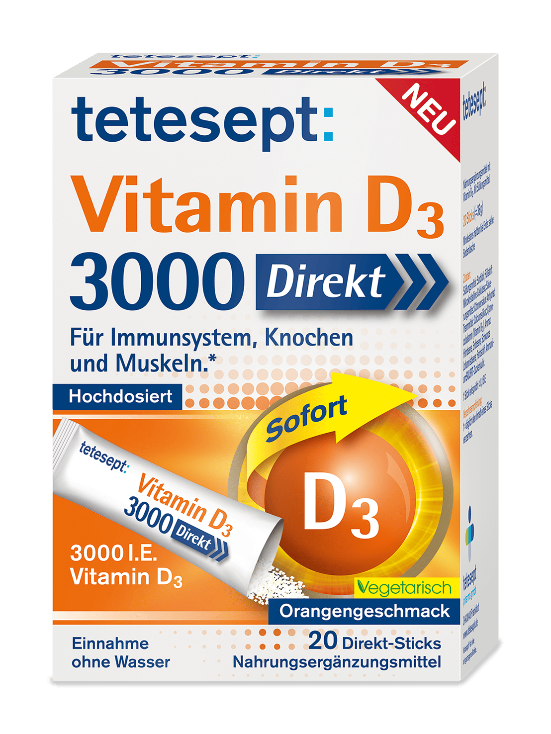 Vitamin D3 3000 Direkt Sticks