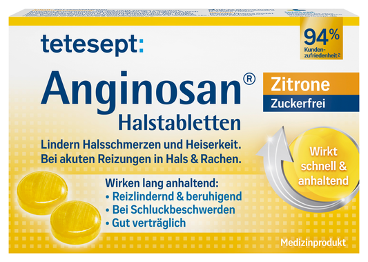 Anginosan® Halstabletten Zitrone zuckerfrei