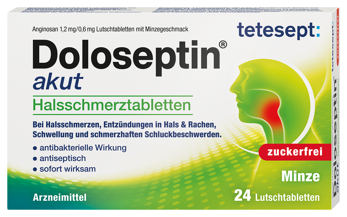 Doloseptin® akut Halsschmerztabletten Minze