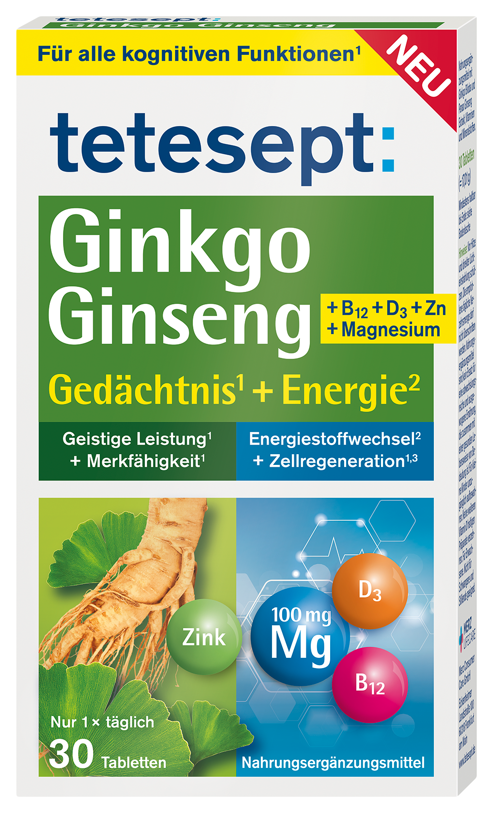 Ginkgo Ginseng Tabletten
