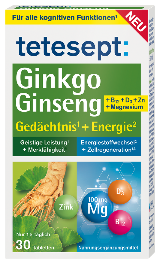 Ginkgo Ginseng Tabletten