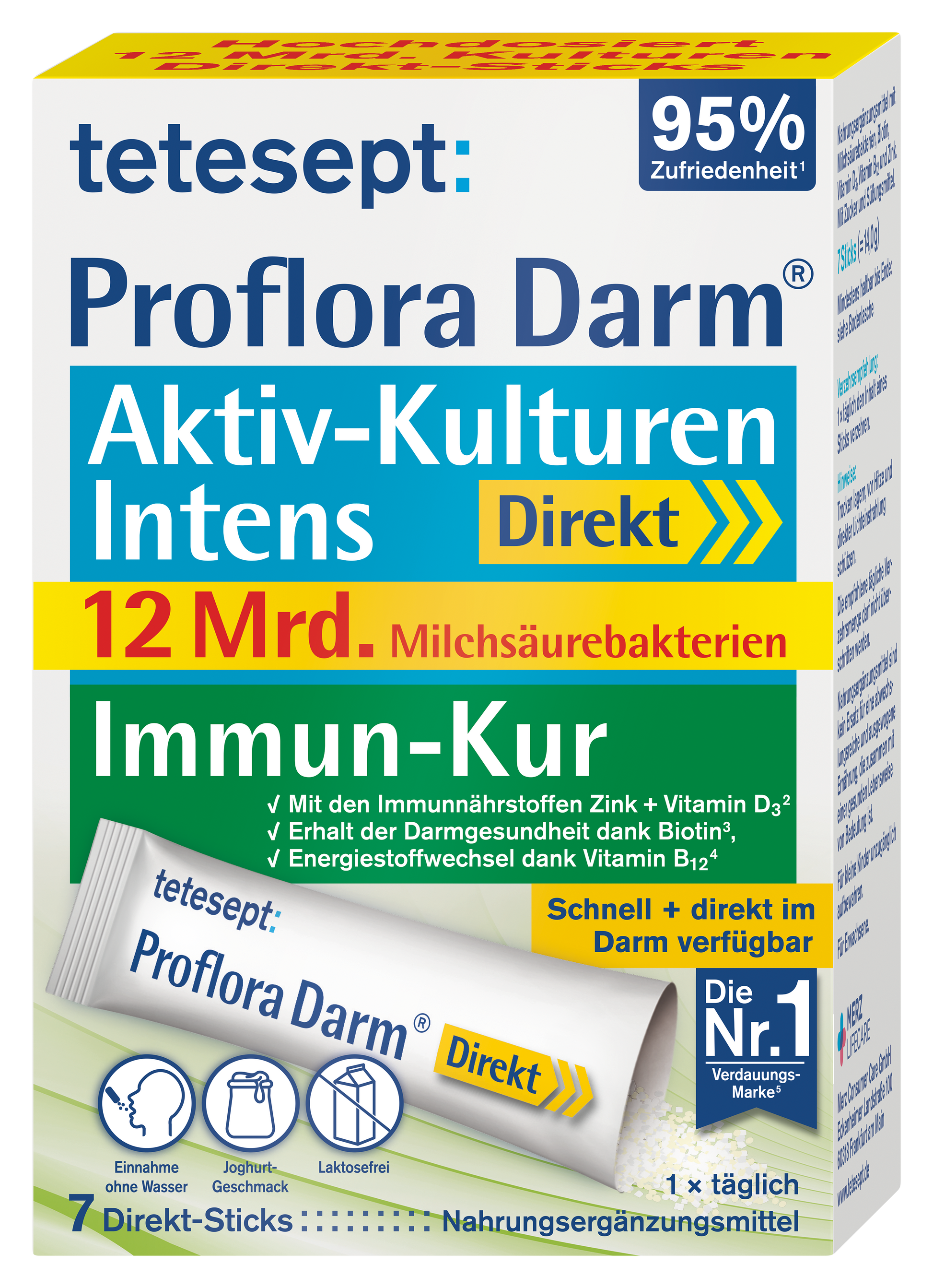 Proflora Darm® Aktiv-Kulturen Intens Direkt Sticks