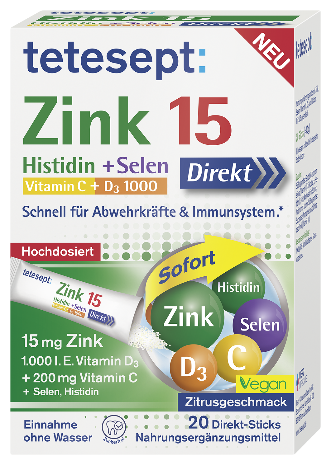 Zink 15 Direkt Sticks