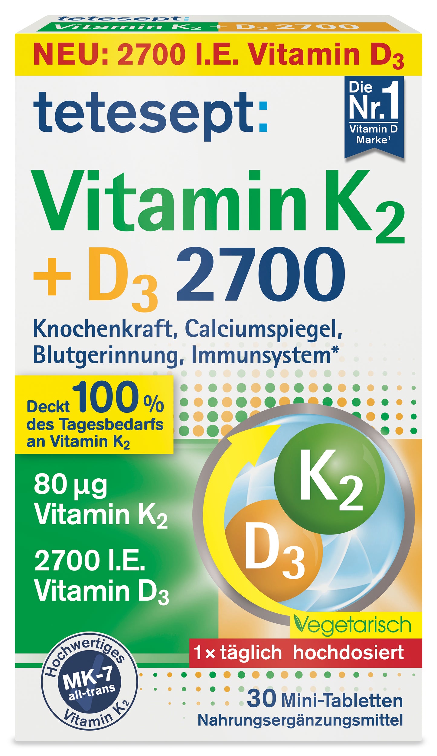 Vitamin K2 + D3 2700