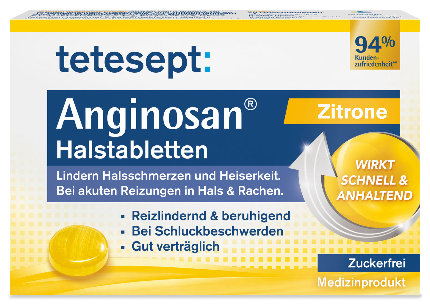 Anginosan® Halstabletten Zitrone zuckerfrei