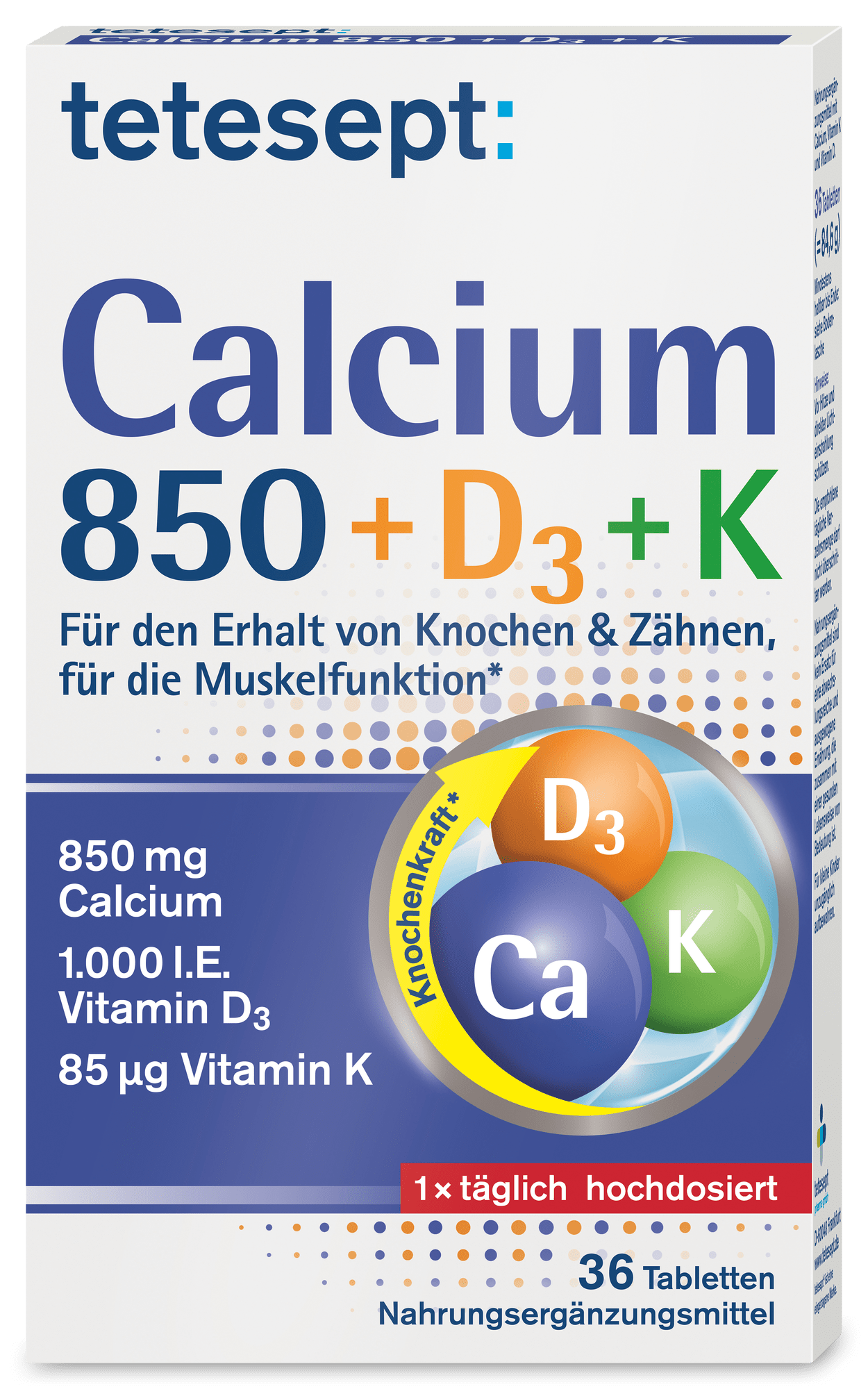 Calcium 850 + D3 + K