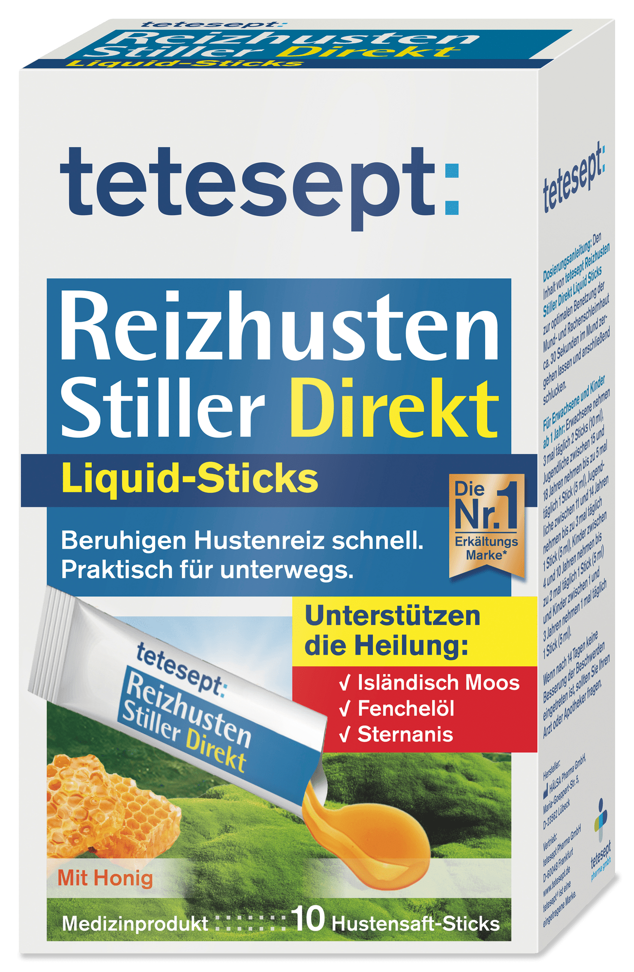 Reizhusten Stiller Direkt Liquid Sticks